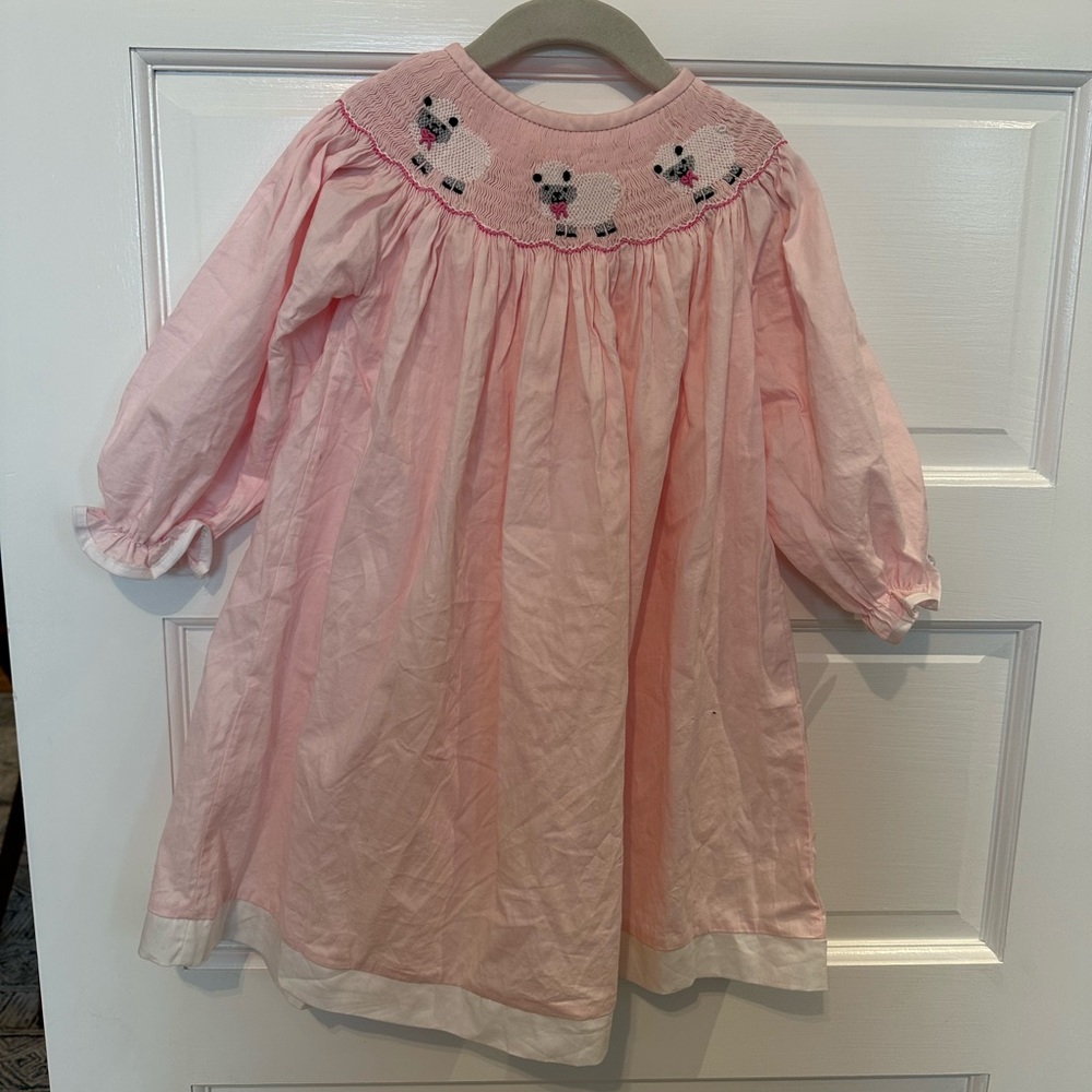 Pink Sheep Smocked Dress